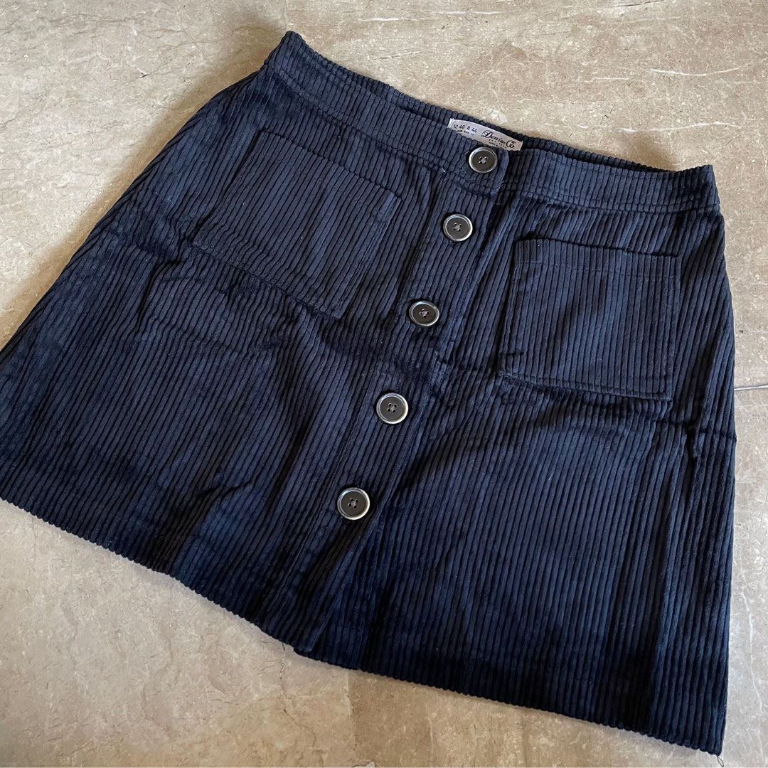 Black Corduroy Skirt | Denim & Co. | New on Carousell