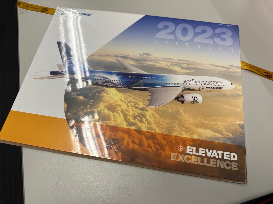 波音Boeing 2023 calendar, 興趣及遊戲, 收藏品及紀念品, 郵票及印刷品 Carousell
