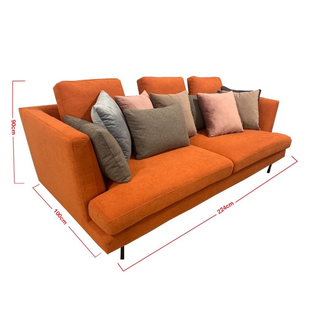 BONALDO LARS HIGH Upholstered fabric sofa with removable cover (FREE