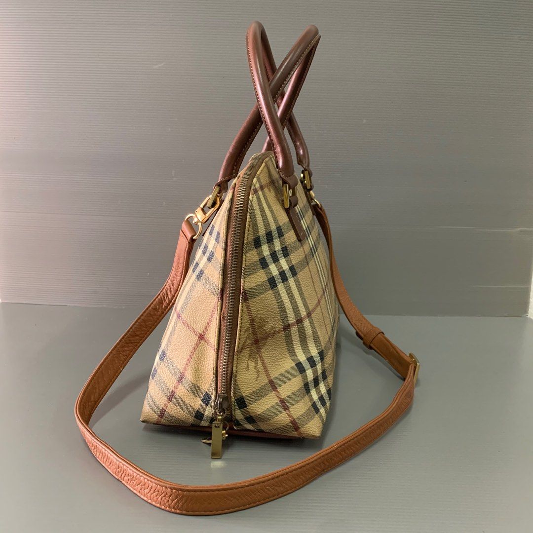 Authentic BURBERRY London Classic Check Alma Bag, Luxury, Bags & Wallets on  Carousell