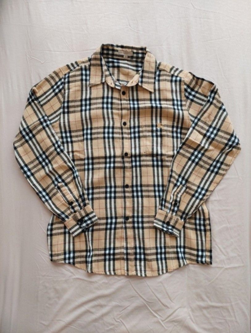 BURBERRY LONDON ENGLAND CLASSIC NOVA CHECK SHIRT KEMEJA LENGAN PANJANG  FLANEL LUXURY MADE IN TURKEY AUTHENTIC