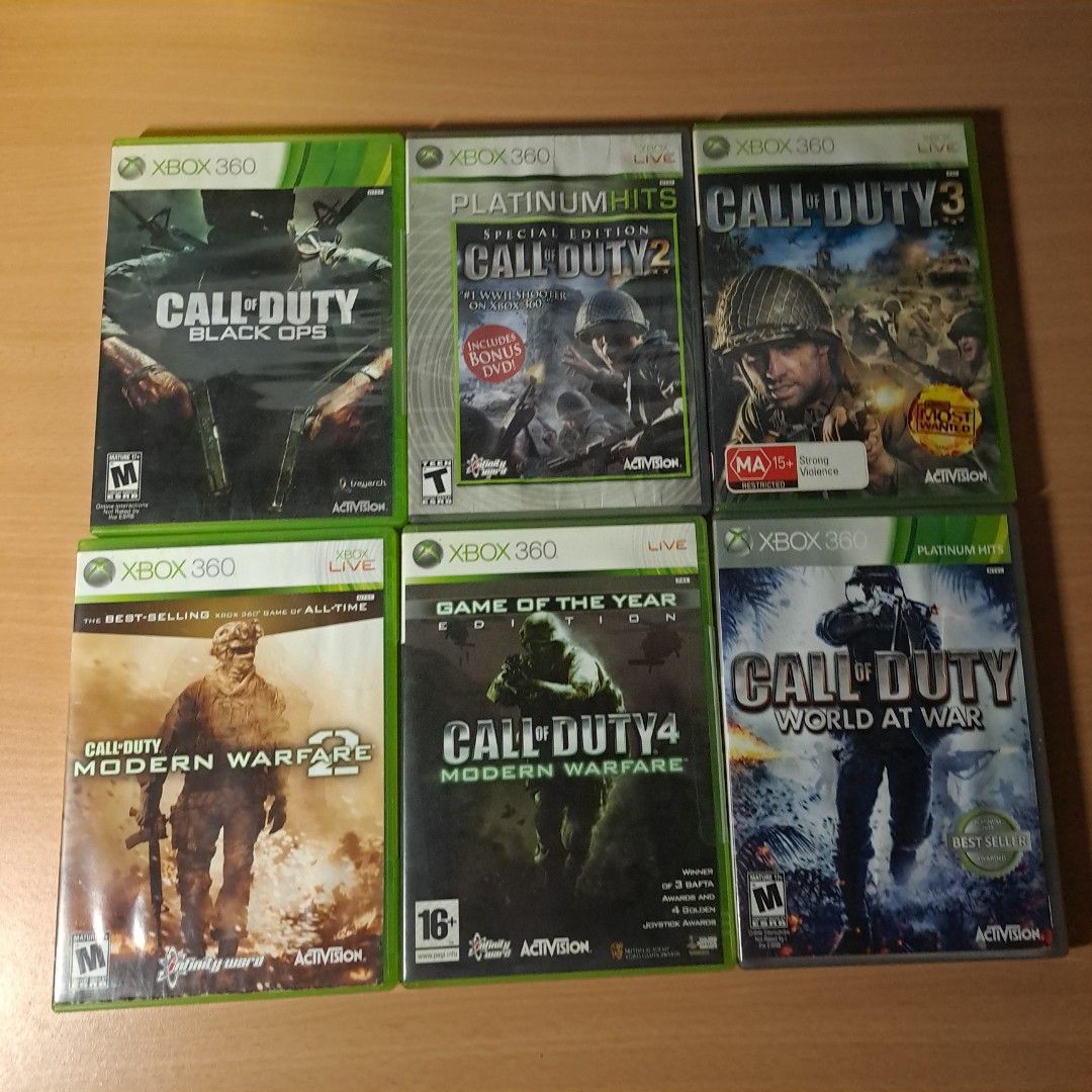 Call of duty Games ( XBOX 360), Video Gaming, Video Games, Xbox on ...