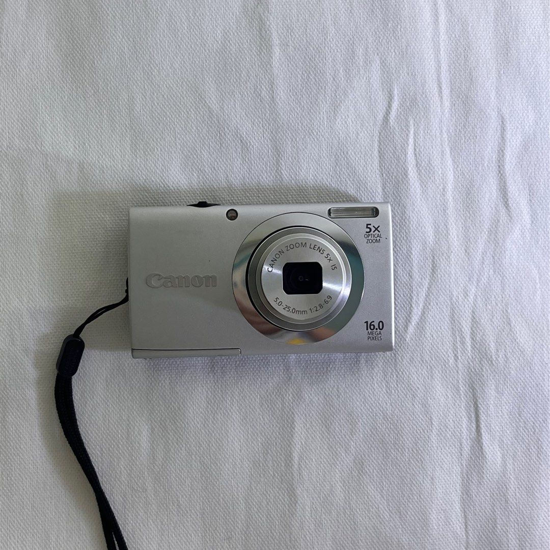 Canon PowerShot A2500 HD (16mp) | Digital Camera | Digicam (Category: Cameras) located in Manila. Submitted by _gudo18 (Listing ID 1236400260, Image 3). Description: Canon PowerShot A2500 for sale only! (Looks brand-new 🫶🏻) Please read before inquiring 💗 -Ready to use -No issues -16mp -Can take picture and video (Lakas maka 90's! 🥹) -10/10 Body cosmetics (Almost looks new) -Has date stamp and different filters Inclusions: -Unit -Original NB-1