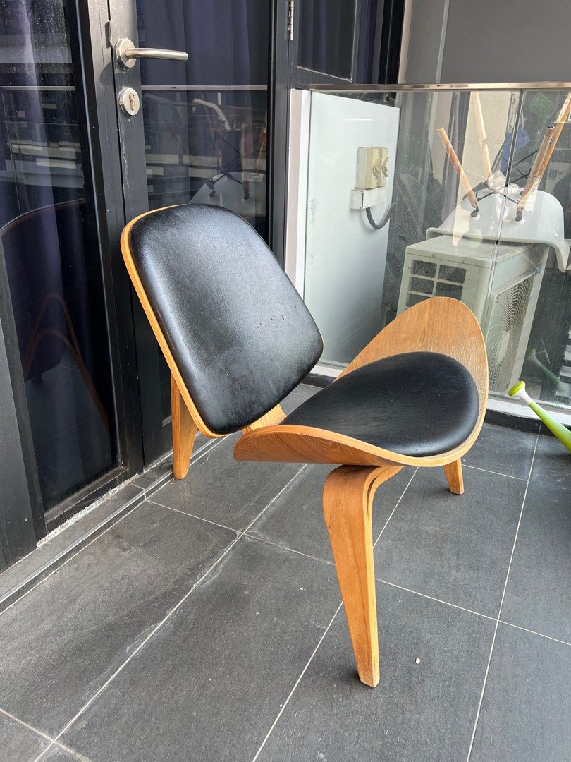 Carl Hansen shell lounge chair replica, Furniture & Home Living ...