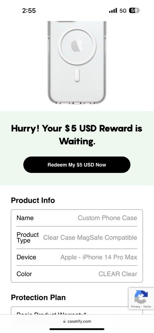 Casetify Impact Clear Case with MagSafe Moon Camping for iPhone 14