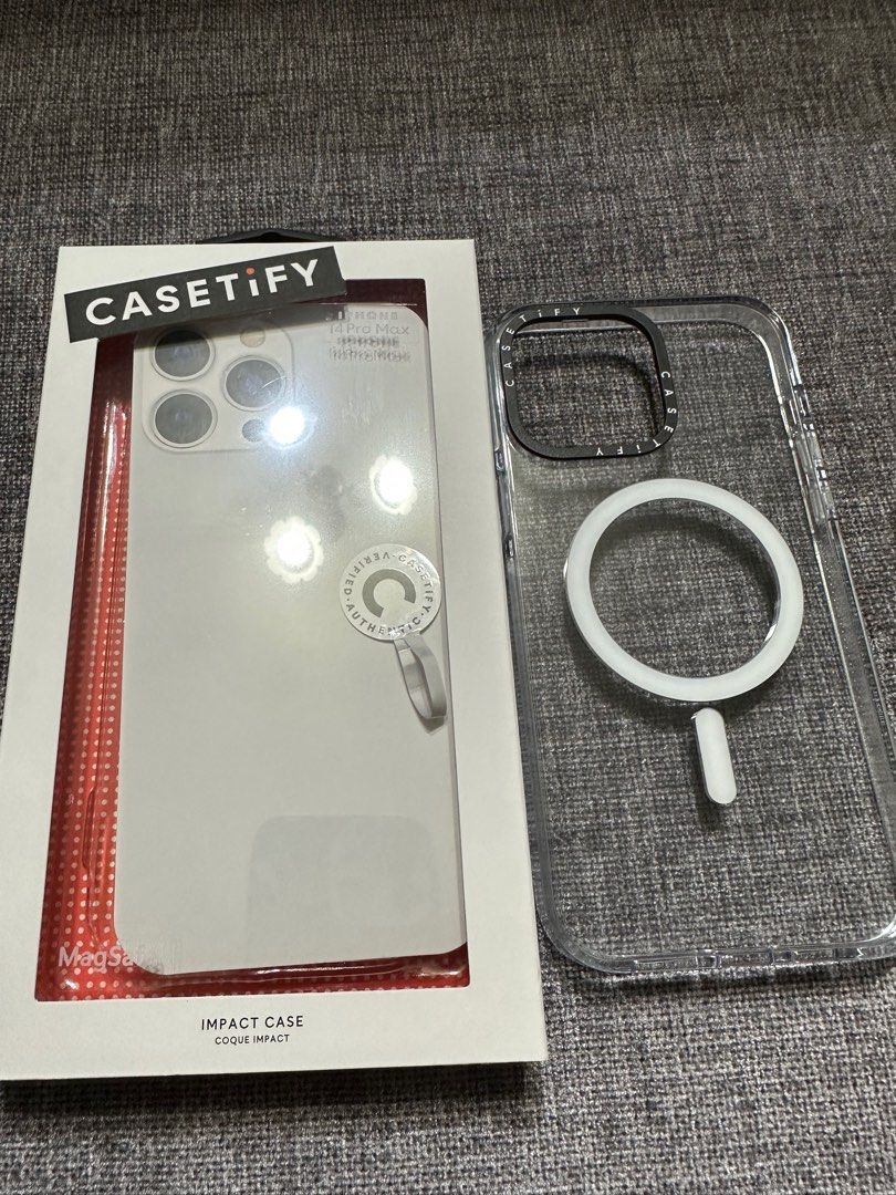 Casetify Impact Clear Case with MagSafe Moon Camping for iPhone 14