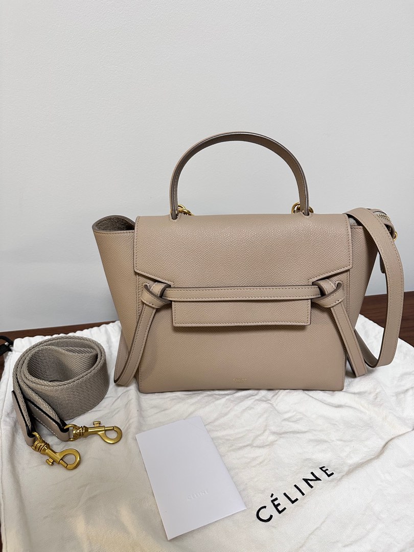 Celine belt bag discount micro light taupe