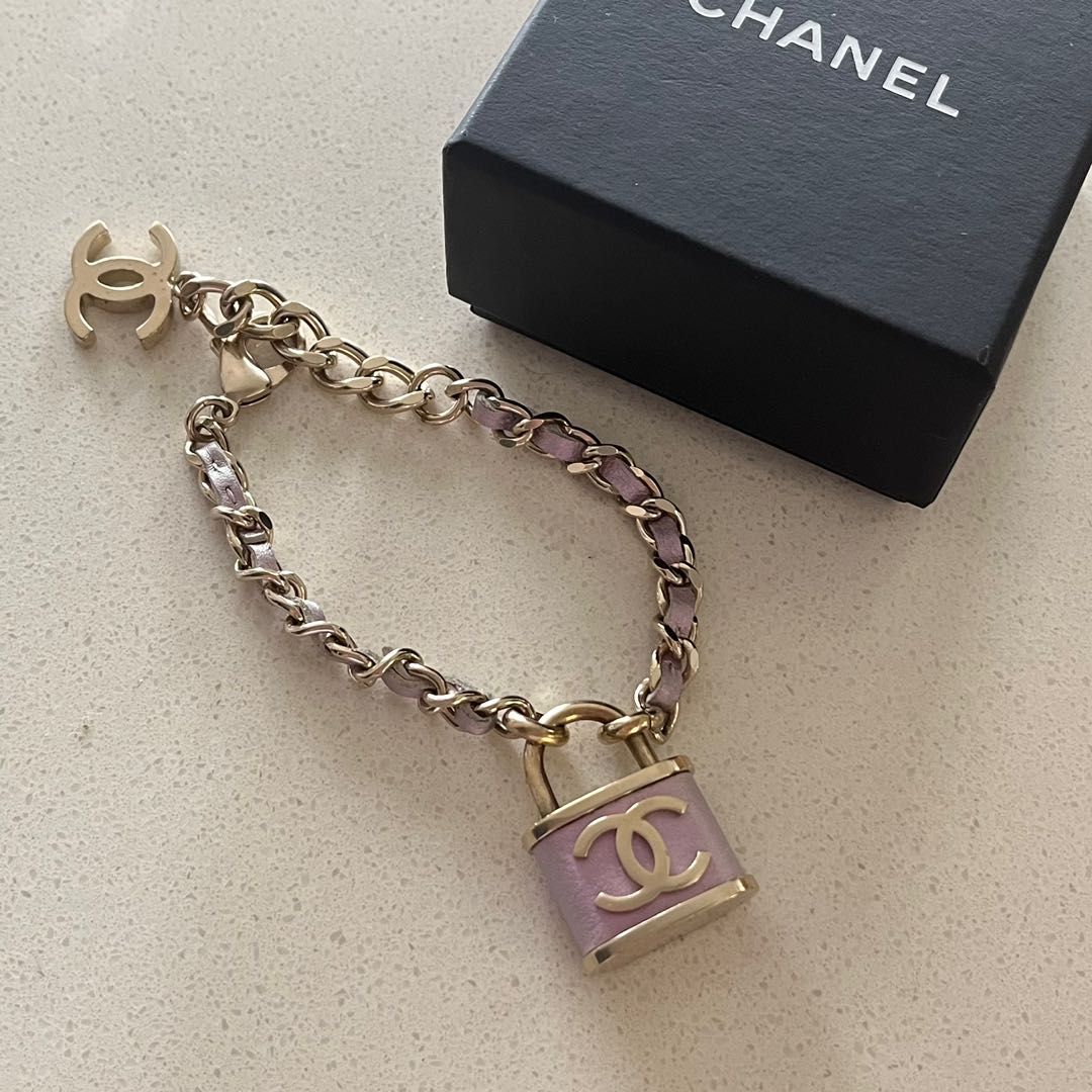 Chanel pink lock bracelet Carousell