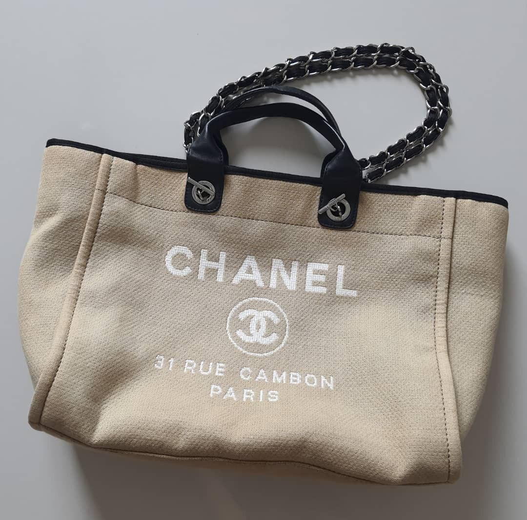 chanel bag with big cc logo