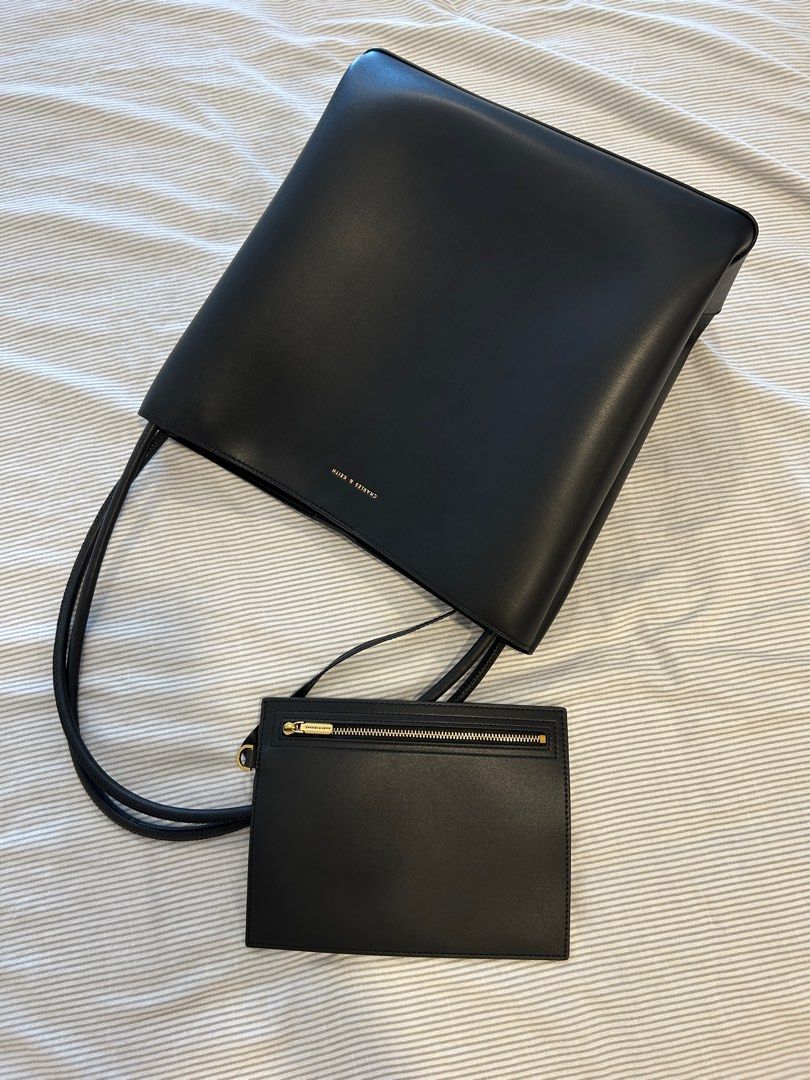 Black Leia Tote Bag - CHARLES & KEITH US