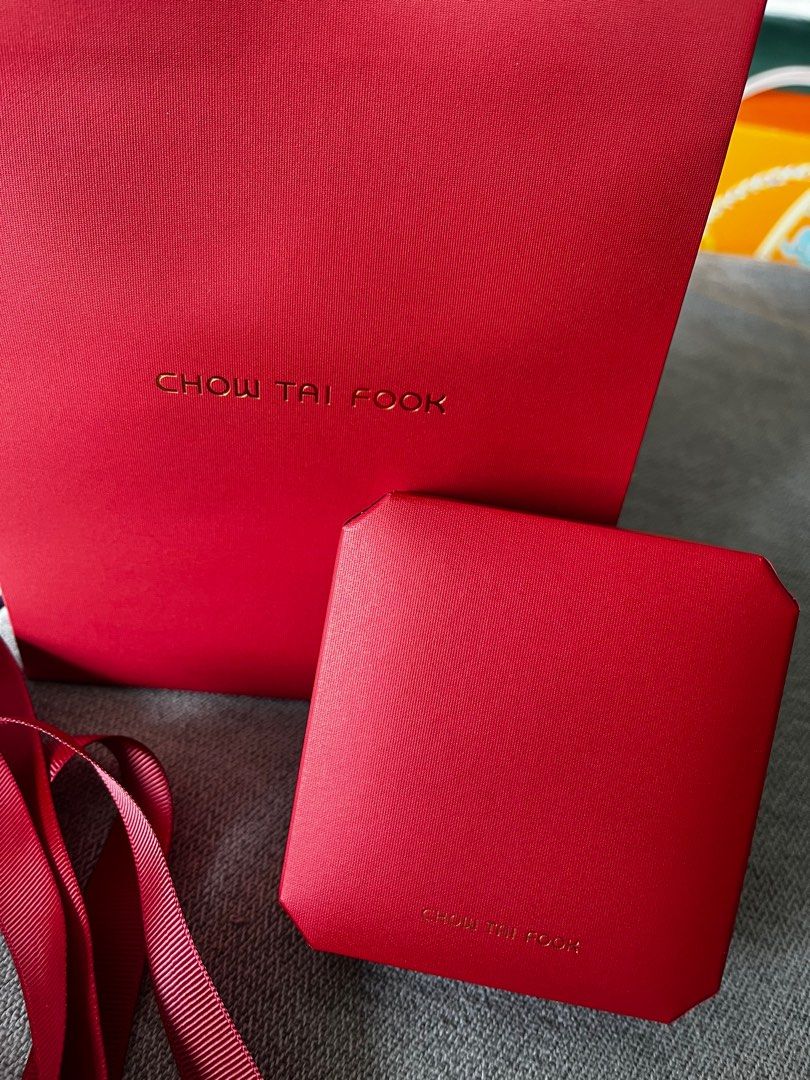 Chow Tai Fook box, Luxury, Accessories on Carousell