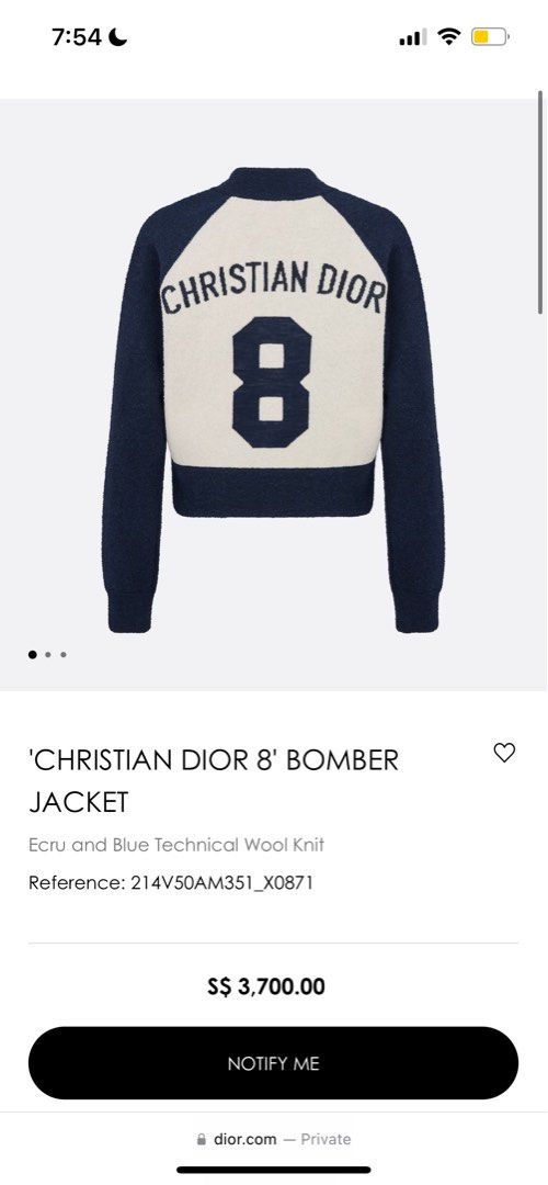 Christian dior bomber outlet