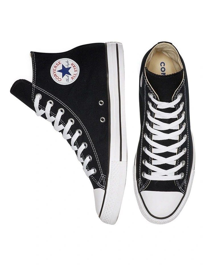 Chuck Taylor All Star Black Canvas High Top Sneaker Women s