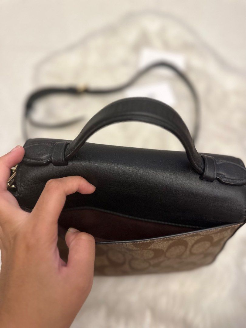 Coach Cassidy Top Handle Crossbody In Signature Canvas on Carousell