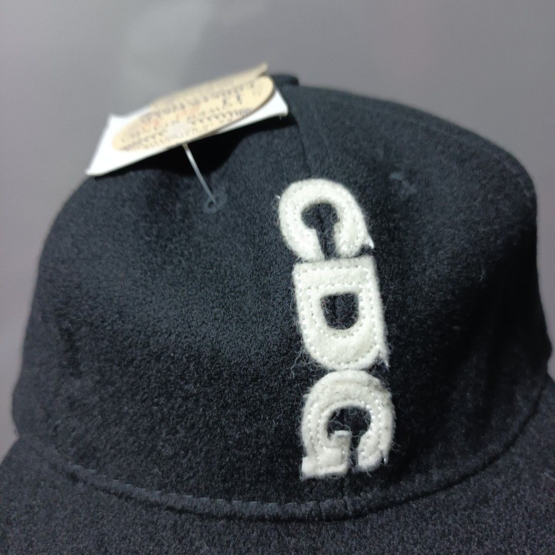 Comme Des Garcons x Ebbets Vertical Logo Wool Cap GOOD DESIGN SHOP CDG JP Exclusive, Men