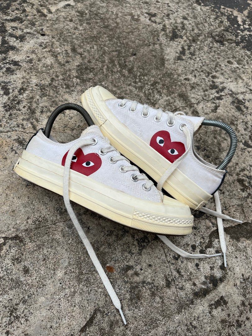 Converse X Cdg play comme des garcons white second original