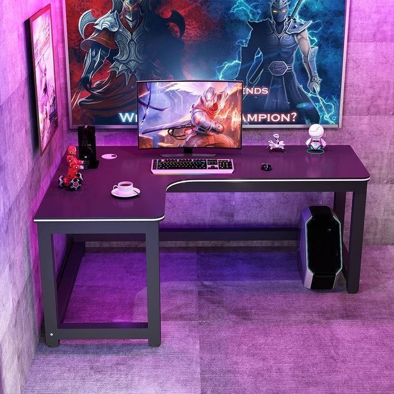 Corner Computer Table With Bookshelf Gaming Table E-sports Table Study ...
