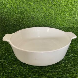 Corning Ware Made in U.S.A. White Casserole Code B-1-B without Lid 1 Quart  9.5" x 8" x 2 5" inches - P999.00
