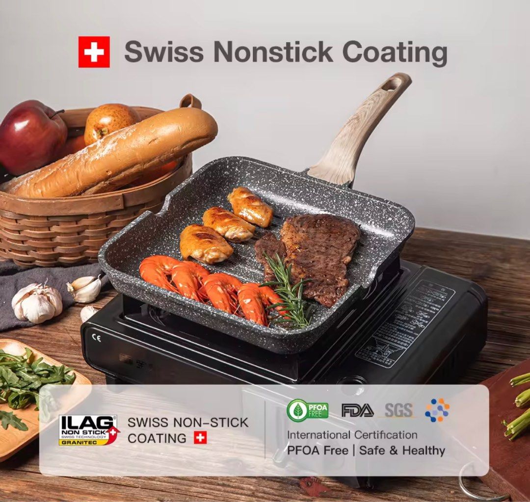 Grill Pan 28cm Carote, Kitchen & Appliances di Carousell