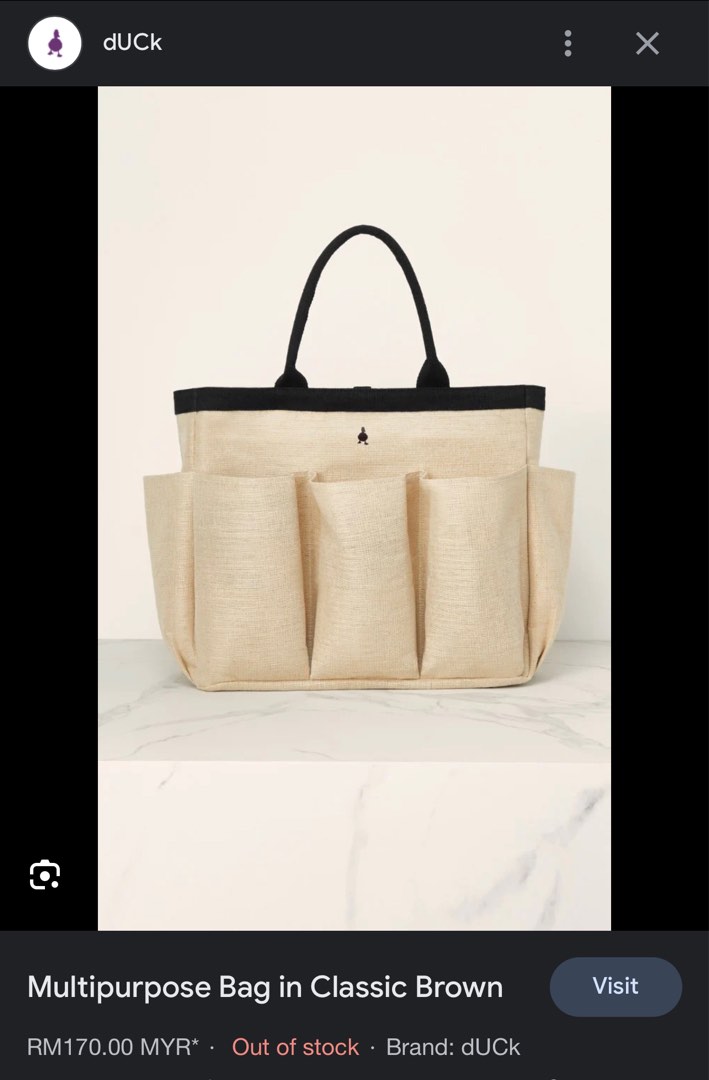 Duck multipurpose bag, Women's Fashion, Bags & Wallets, Tote Bags on  Carousell