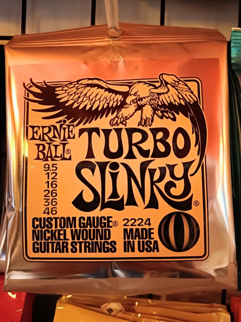 翌日発送可能】 アーニーボール ERNIE BALL 2224 Turbo Slinky Nickel Wound Electric Guitar  Strings 095-46 Gauge エレキギター弦 ×3セット