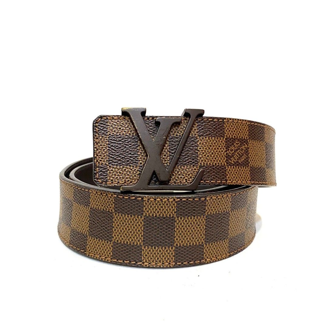 Louis Vuitton Damier Ebene Initials Belt 85 CM Louis Vuitton