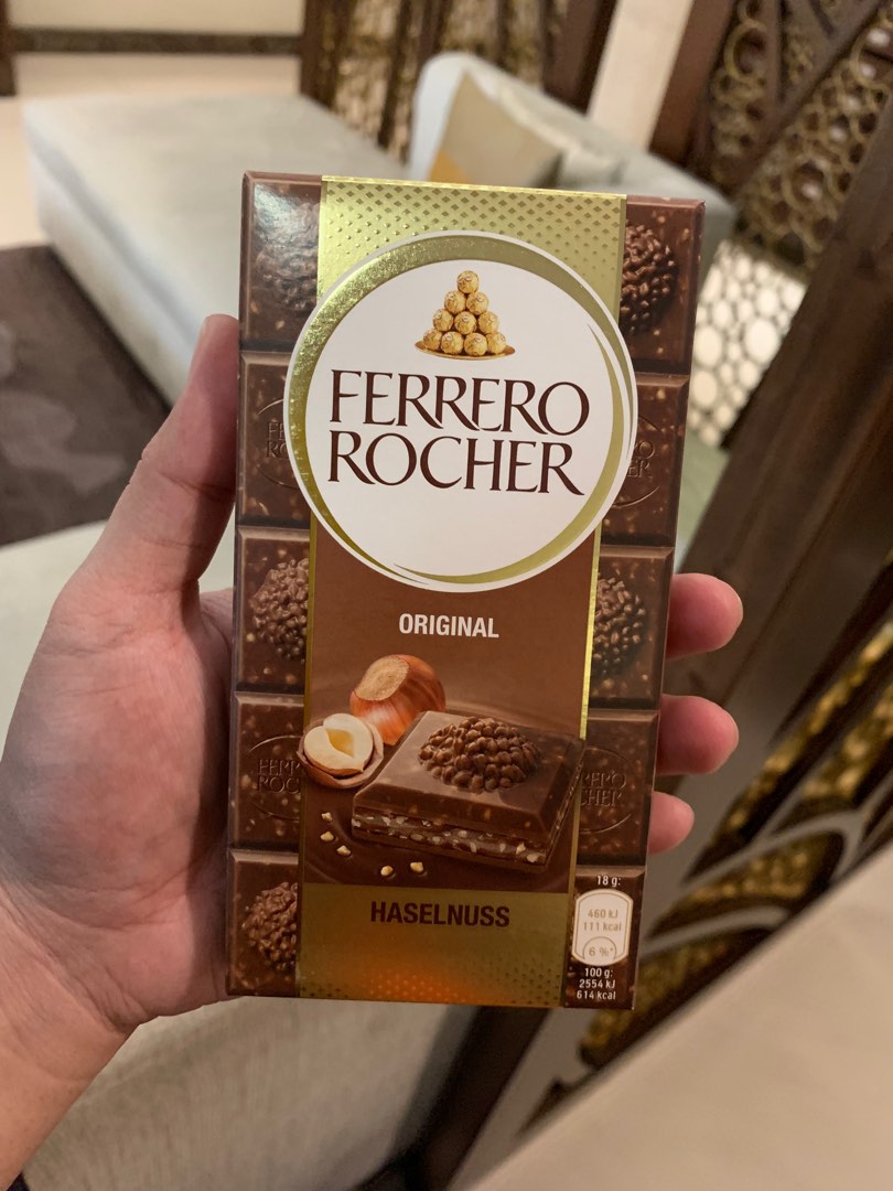 Ferrero Chocolate Bar, Food & Drinks, Packaged & Instant Food on Carousell