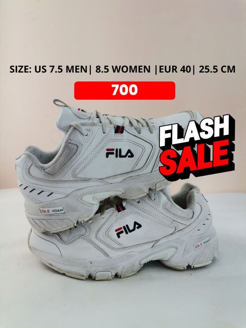 Fila size shop compared to nike