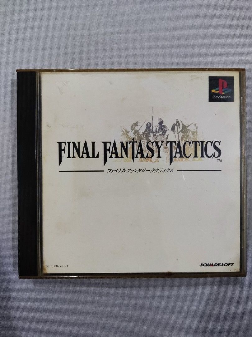 Final Fantasy Tactics (Category: PlayStation) located in Rizal. Submitted by sefiroth (Listing ID 1236391592, Image 1). Description: Final Fantasy Tactics For Playstation 1 JP Version 2 discs Rare Pls manage your expectations Item has scratches on disc and case Mode of Payment 📌BDO, BPI, Gcash, Cash on Delivery Location: 📌Cainta Rizal Meet up: 📌Cainta Municipal Hall 📌McDonald's Cainta Bayan.
