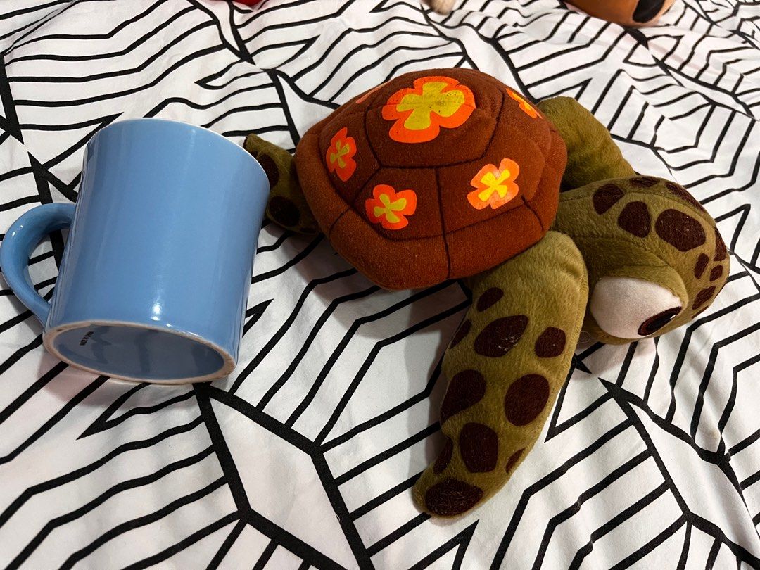 Finding Nemo Squirt turtle (Category: Figurines & Statues) located in Quezon City. Submitted by junkstar2020 (Listing ID 1236270831, Image 1). Description: Original Disneyland toy. Length: 9 inches Shell width: 6 inches. Mug for scale not included..