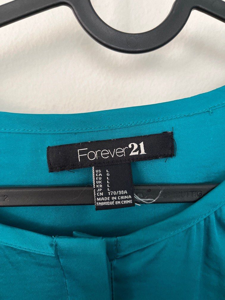 Forever 21 turquoise blouse