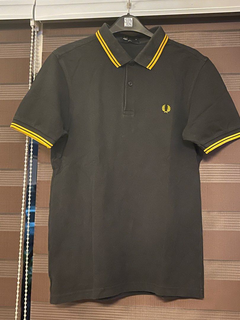 Fred perry store black yellow