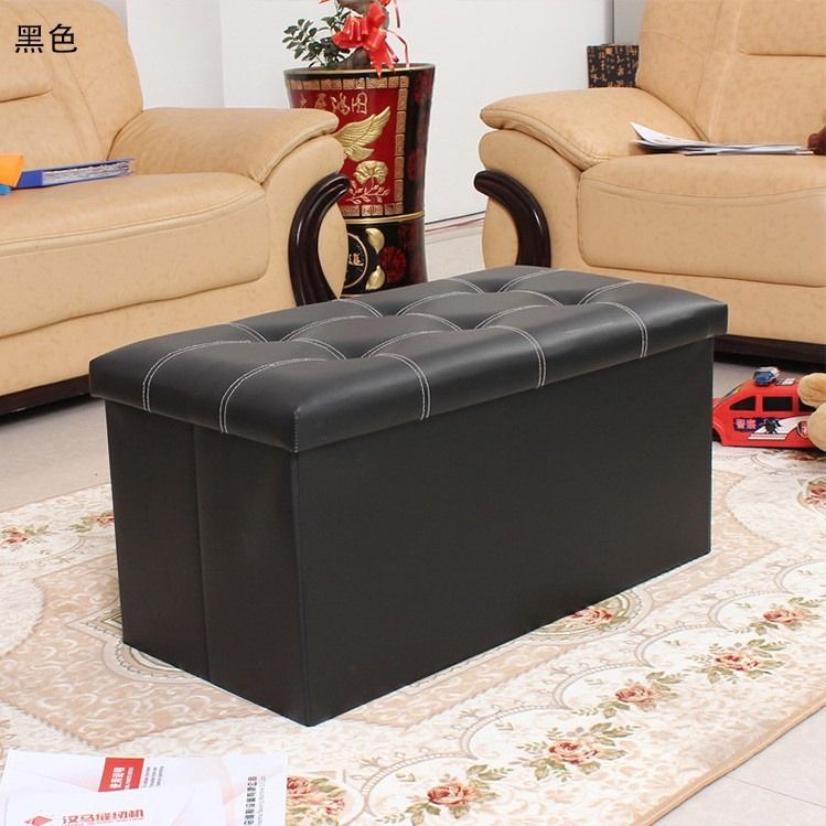 Free Delivery Portable Movable Chair Ottoman Chairs PU Leather