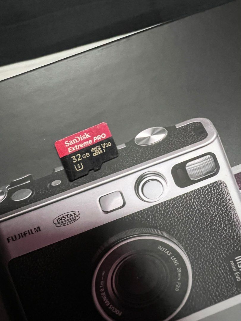 Fujifilm Instax Mini Evo with SD Card, Photography, Cameras on Carousell