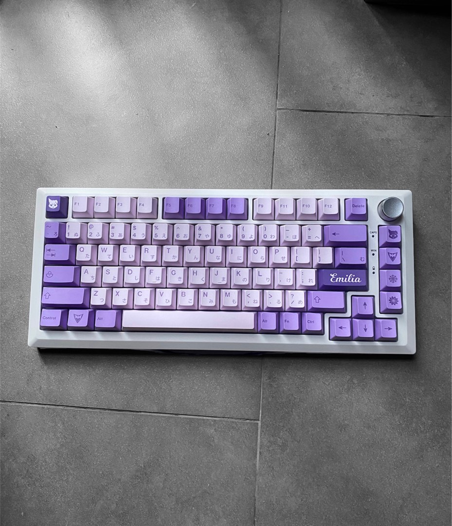 Fully built 75 Custom Mechanical Keyboard with volume knob, Computers