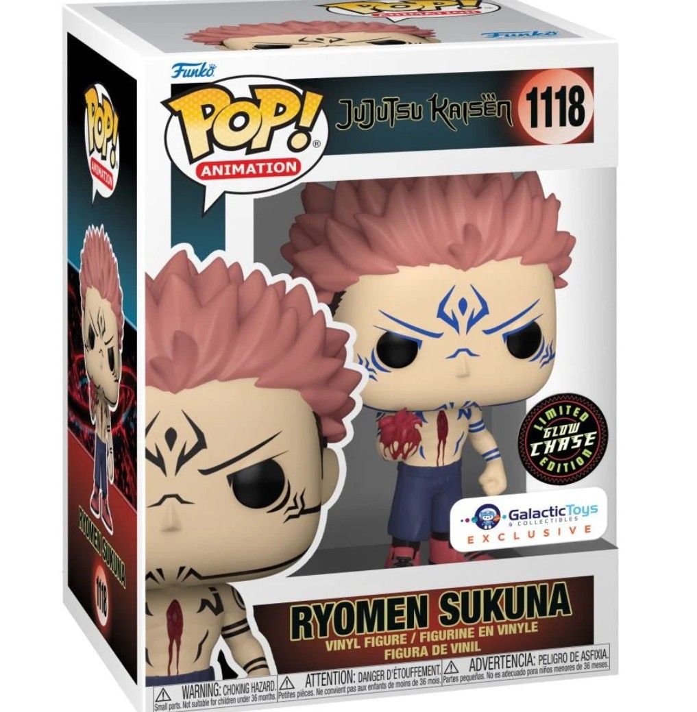Funko Pop! Animation JJK Sukuna W/ Heart Chase Glow Galactic Toys