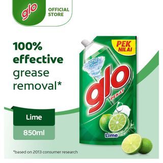 Glo Active Foam Lime Dishwash Liquid 850ml Refill Glo Dish Detergent Pencuci Pinggan Sabun