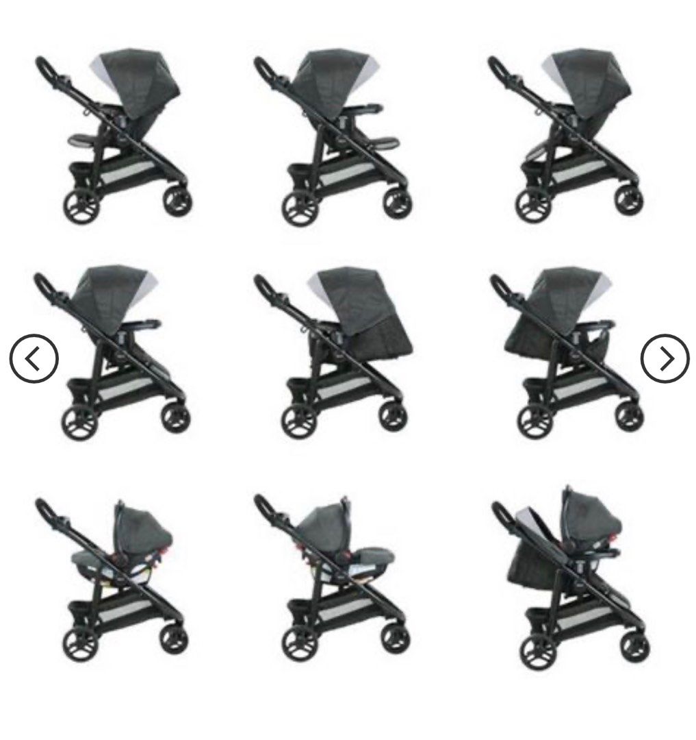 Graco Modes 3 Lite DLX Travel System 3wheel with infant carrier on