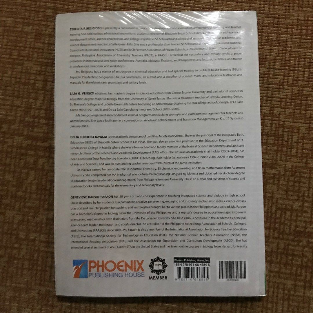 Grade 9 science book k 12 you and the natural world on carousell