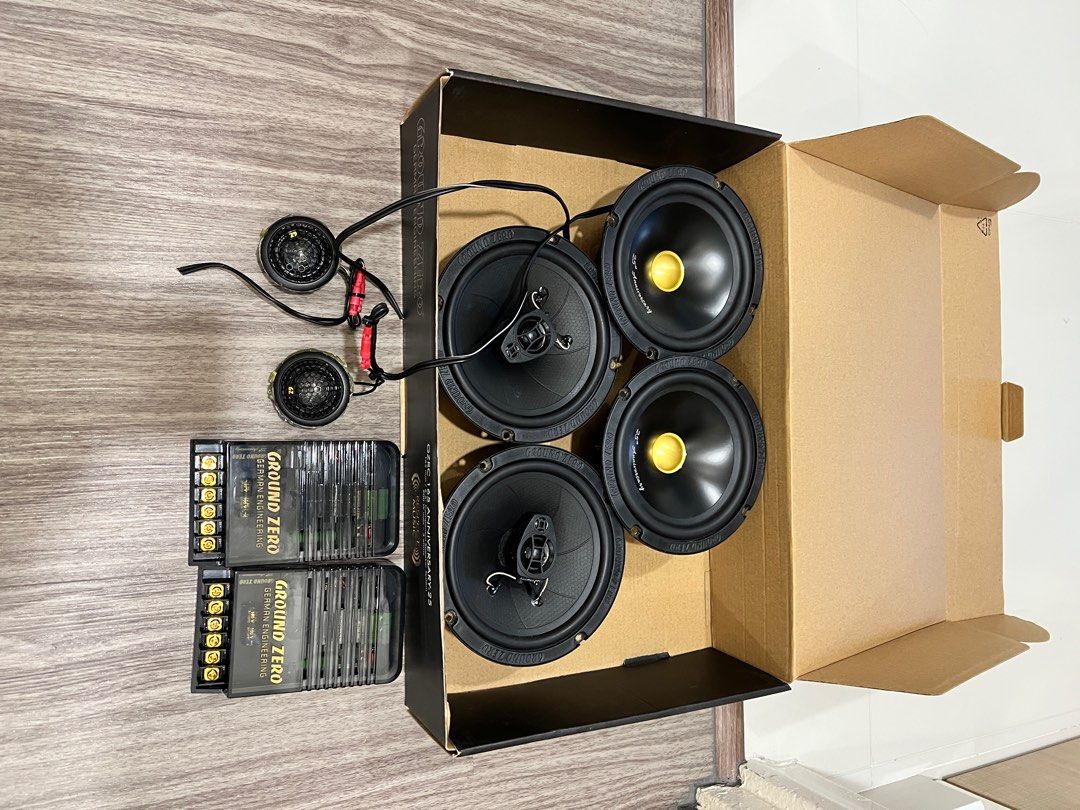 Ground zero speakers full set. , Car Accessories, Accessories on Carousell