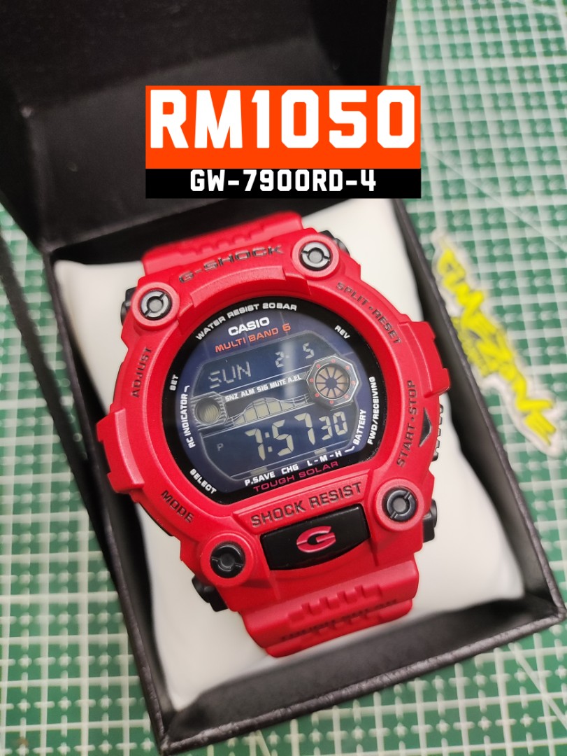 G-Shock GW-7900RD-4, Men's Fashion, Watches & Accessories, Watches