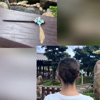 藍色古風髮簪Hairpin