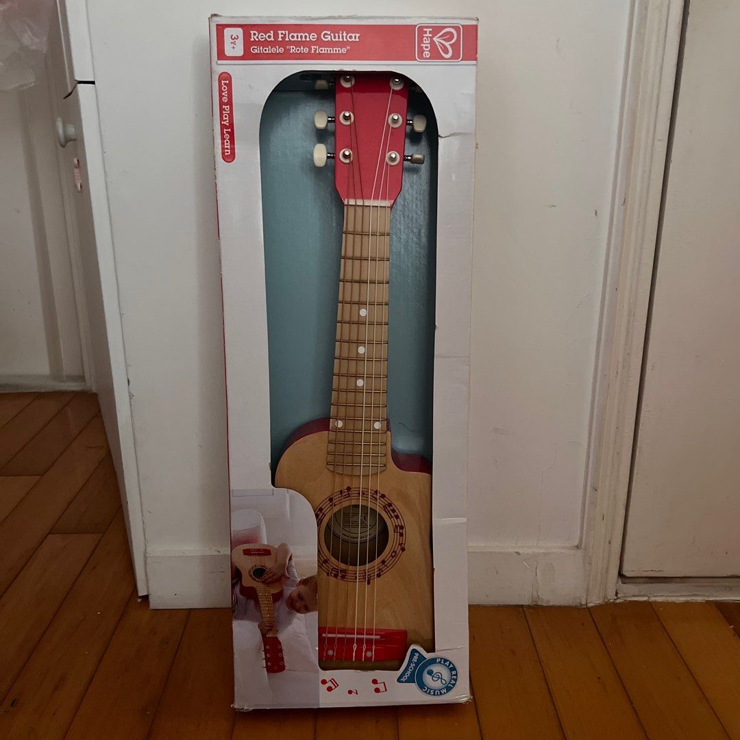 Hape red 2025 flame guitar