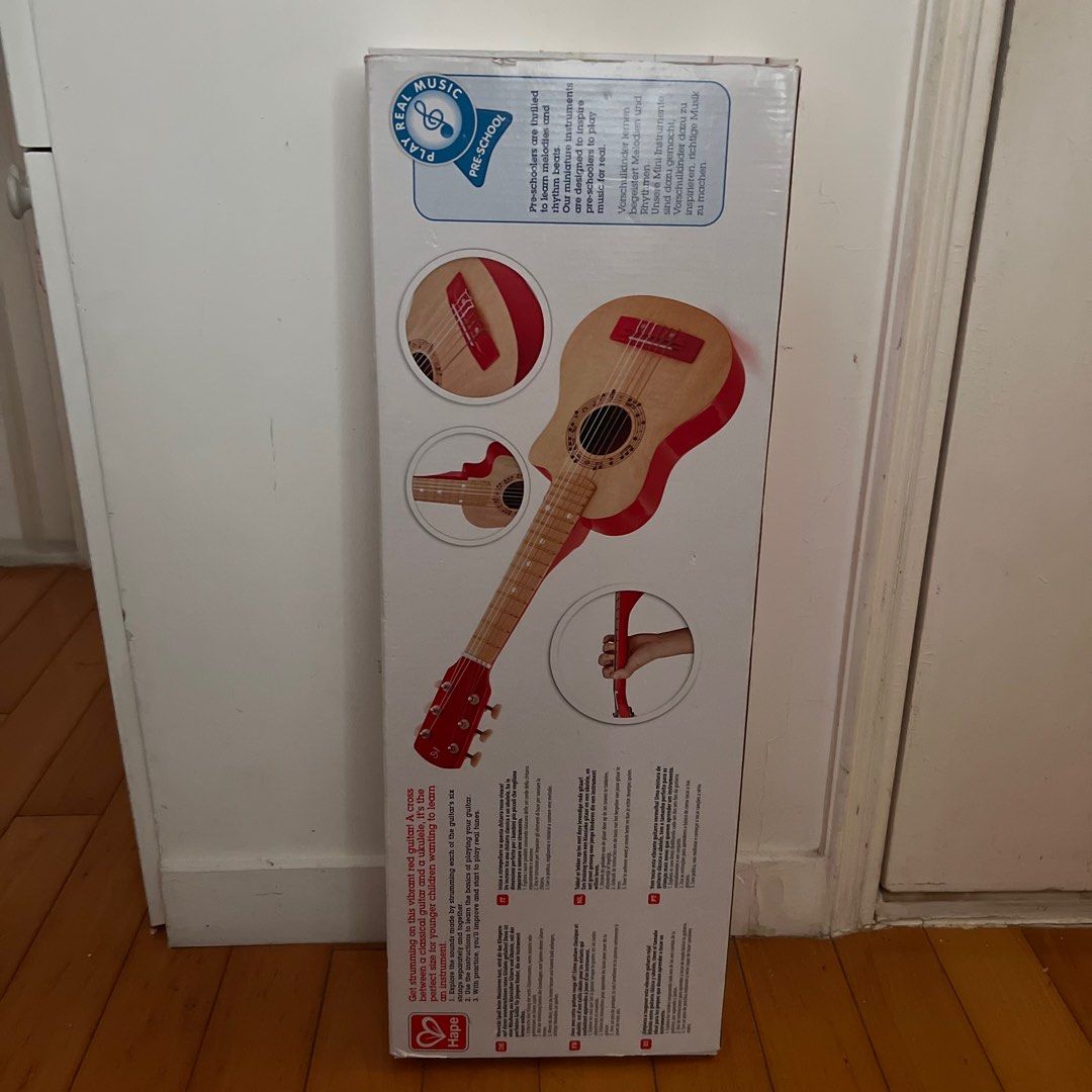 Hape red flame guitar cheap