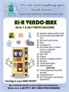 Hi-R Vendo-Max All-in-1 & 24/7 Profit Machine