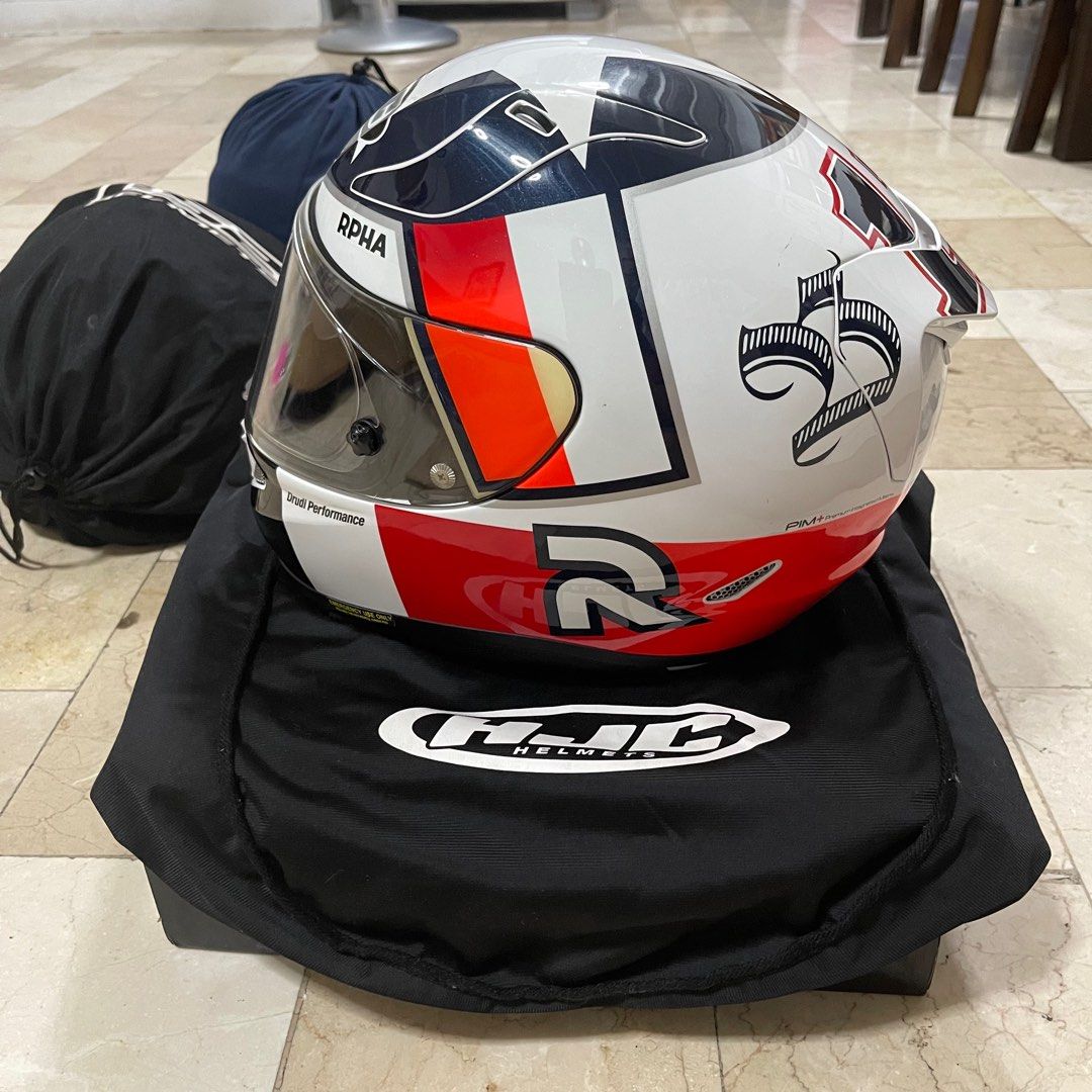 HJC RPHA-11 Ben Spies MC1 Full Face Helmet on Carousell