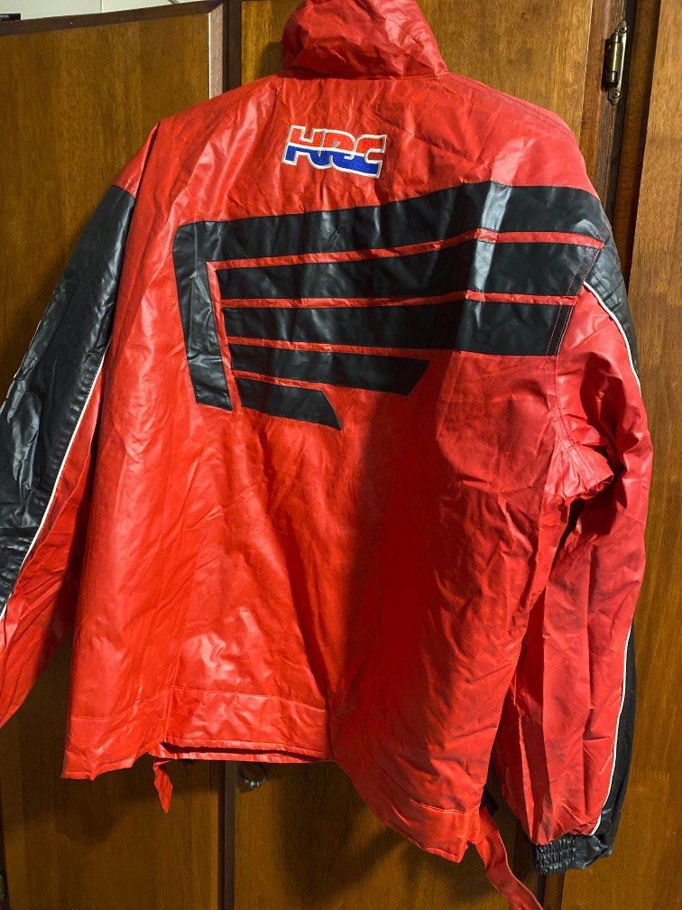 Honda Leather Jacket, Motorcycles, Motorcycle Apparel on Carousell