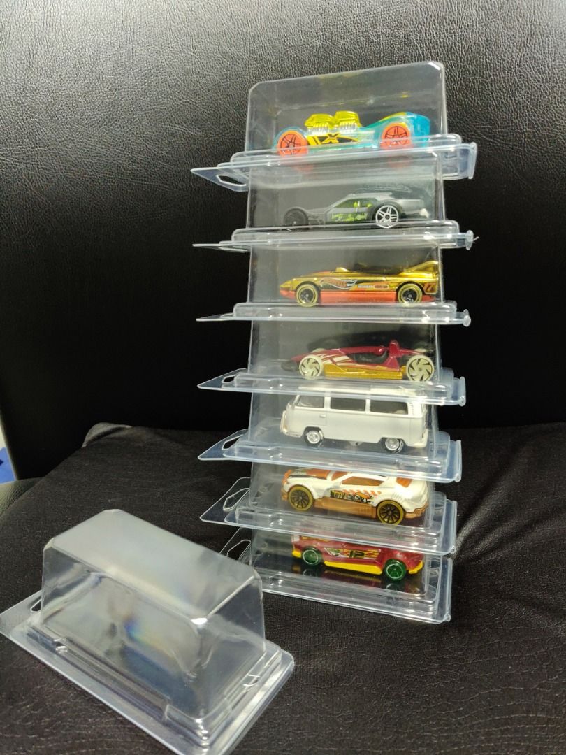 Plastic hot wheels display case on sale
