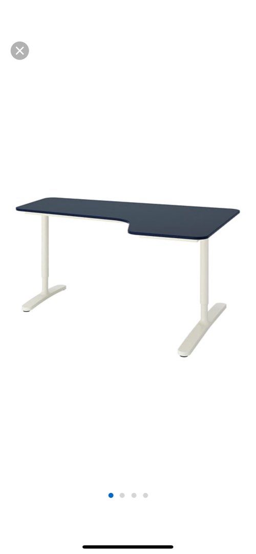 IKEA Bekant Adjustable corner desk, Furniture & Home Living, Furniture