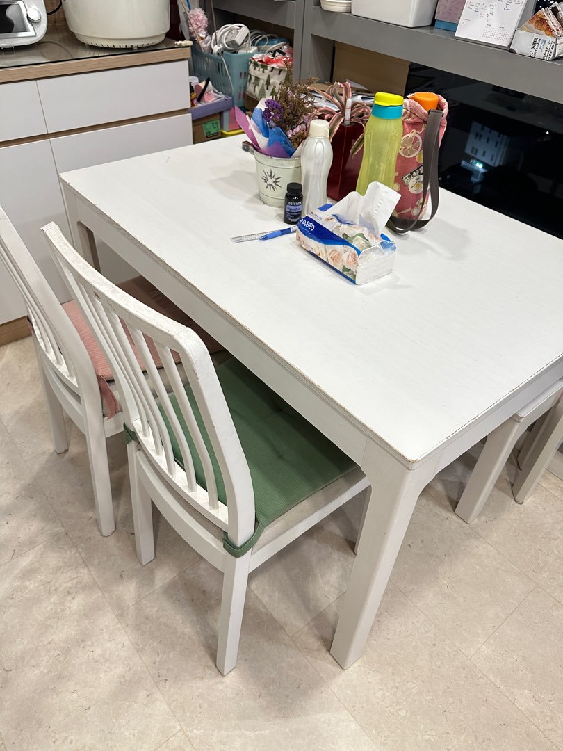 IKEA Extendable Dining Table Furniture Home Living Furniture